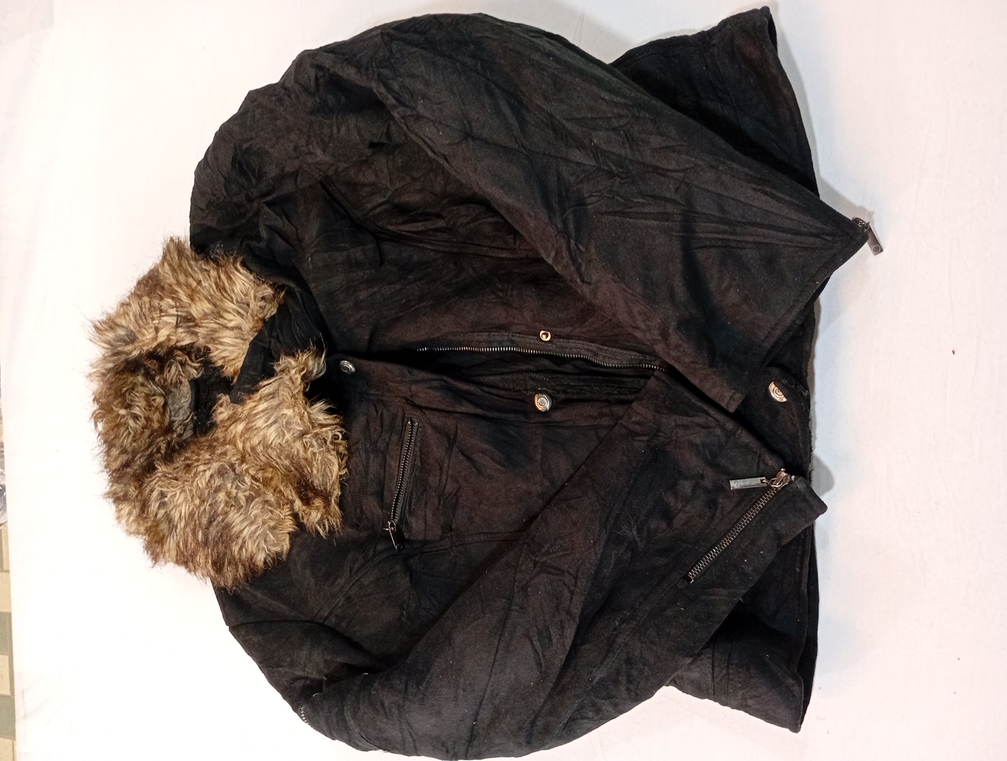 Black Fur-Lined Jacket