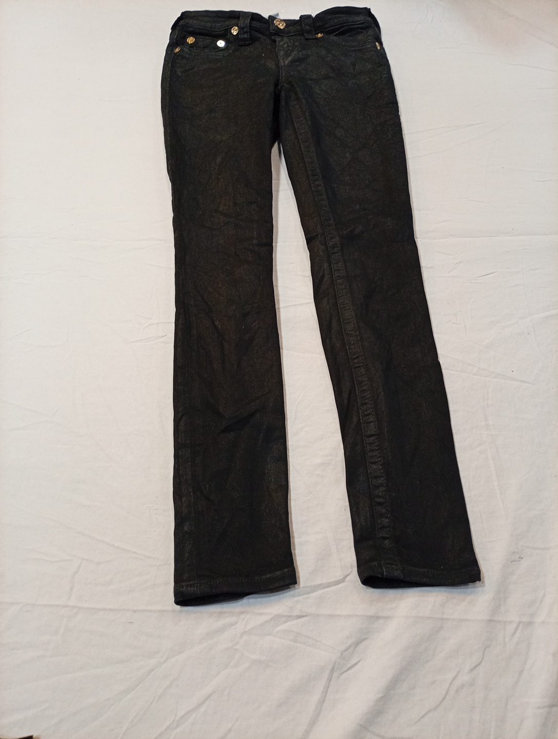 Schwarze Bootcut-Jeans
