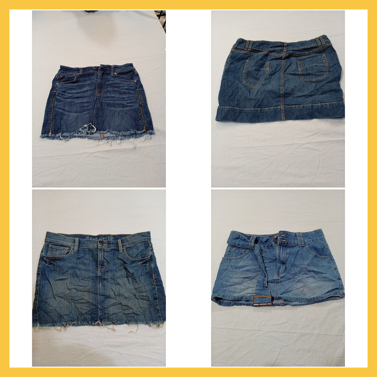 Denim Skirt & Flare Jeans Bundle: AE, 7 For All Ma..