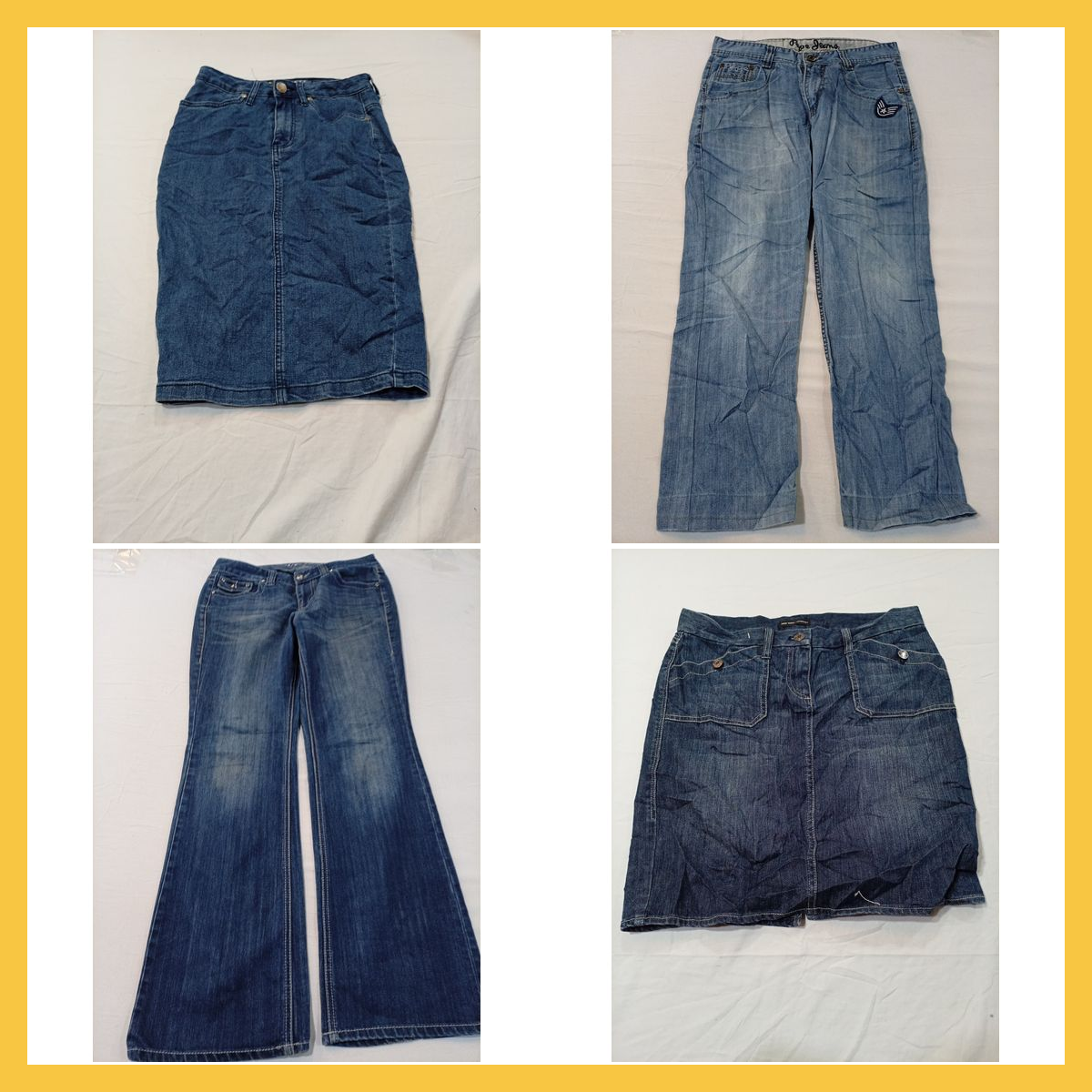 Ensemble en denim de créateur : Calvin Klein, 7 Fo..