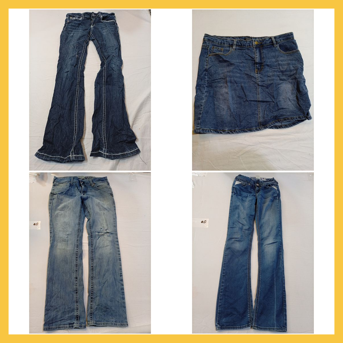 Denim Bundle: 10 Piece Mix of Skirts & Jeans from ..