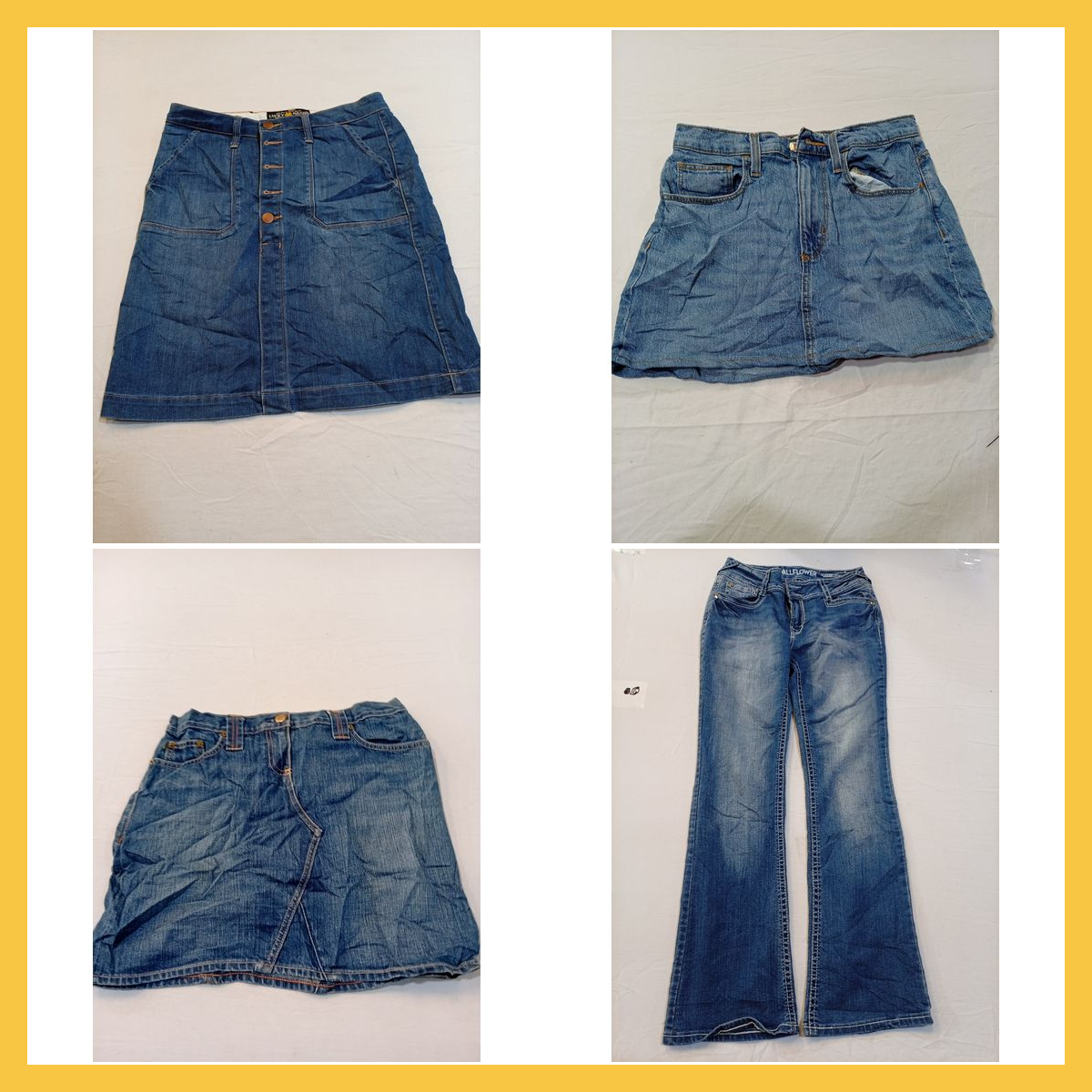 Jeansrock-Bündel: Lucky Brand, Levi's, Tommy Hilfi..
