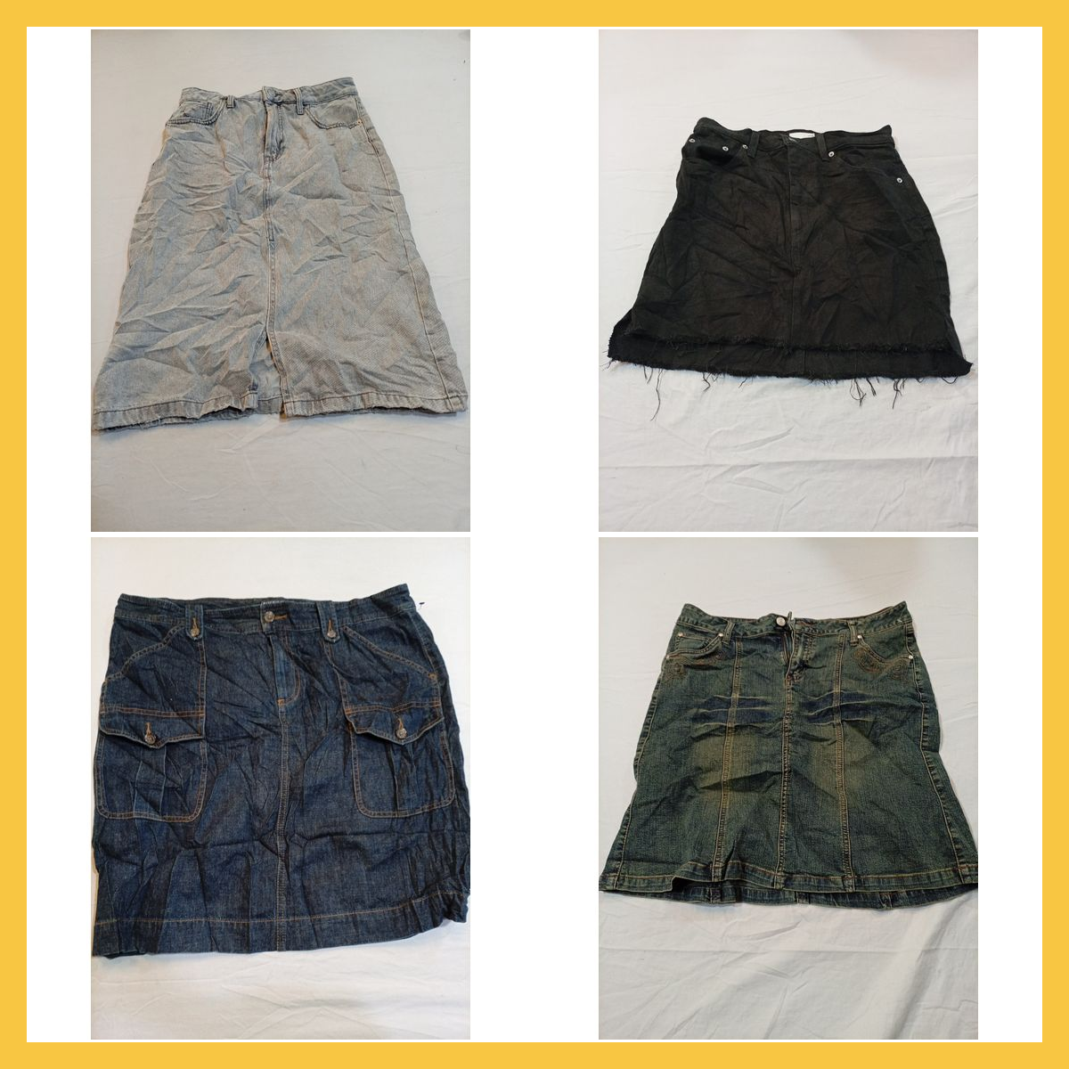 Pacchetto di gonne in denim: George, Guess, Calvin..