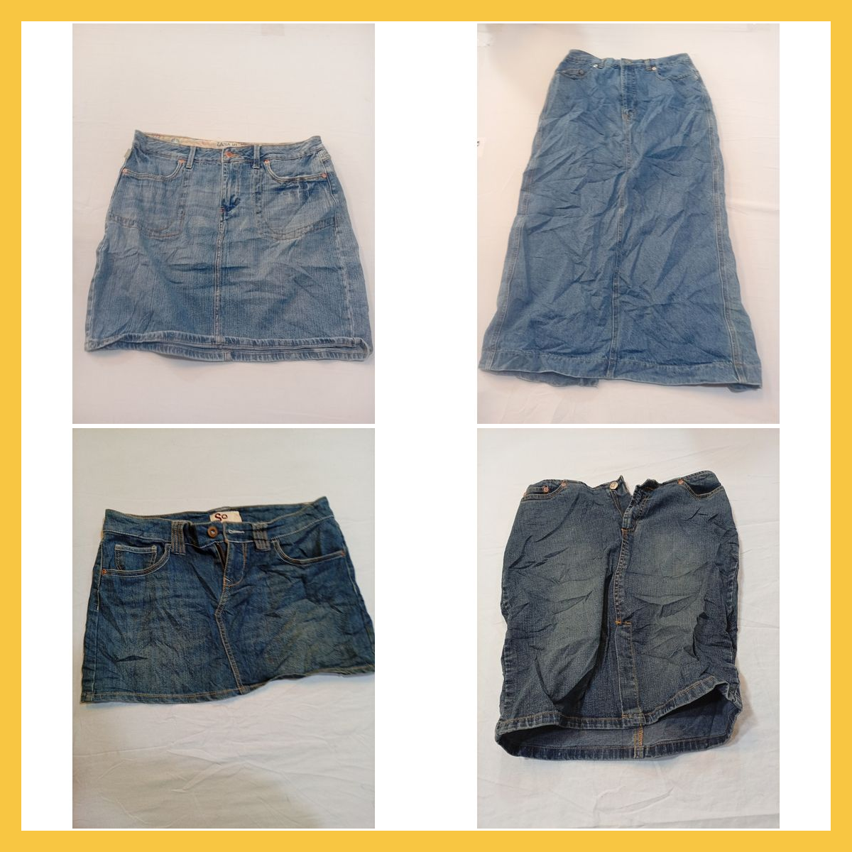 Ensemble de jupes en denim : Zana Di, Calvin Klein..