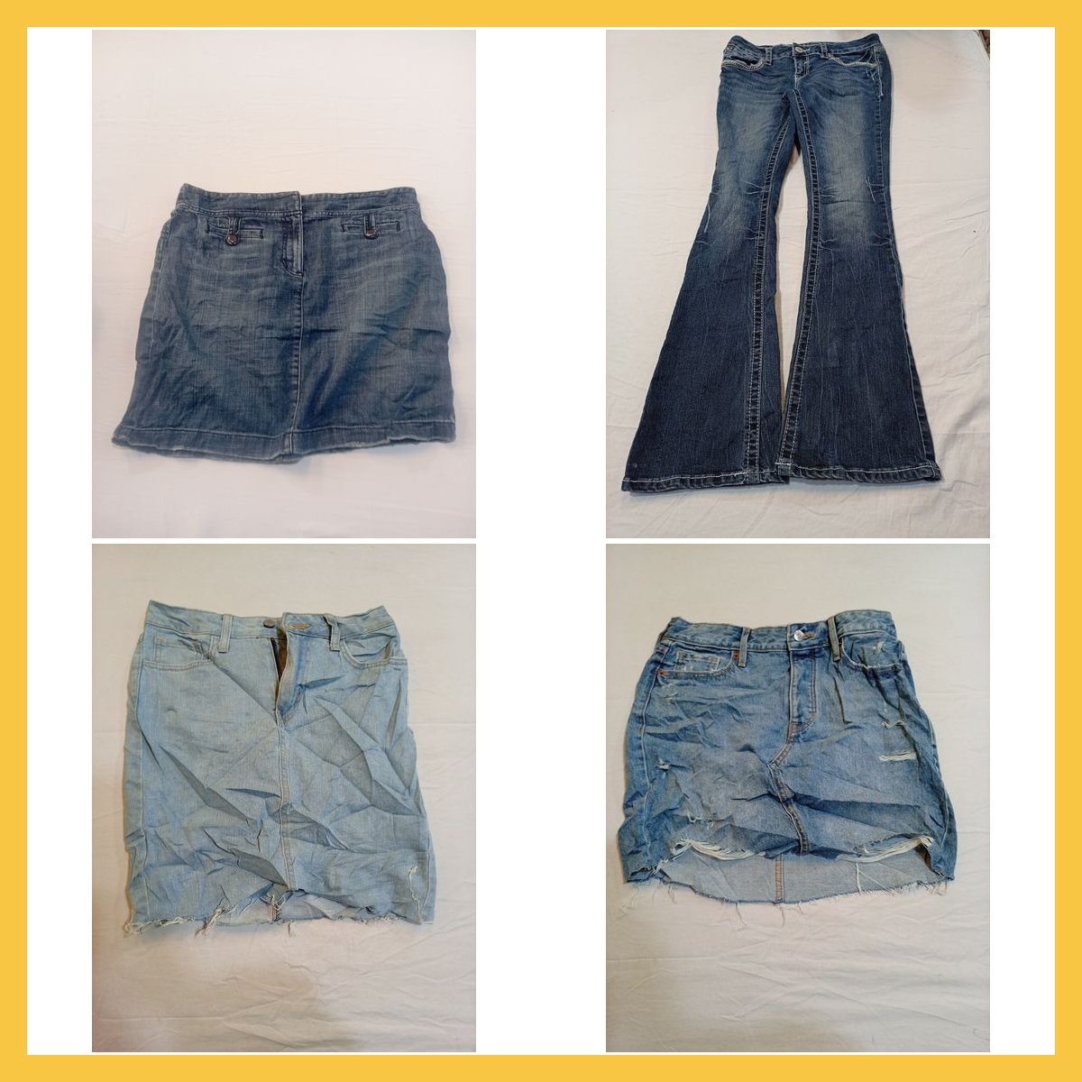 Ensemble en denim : LOFT, American Eagle, Guess et..