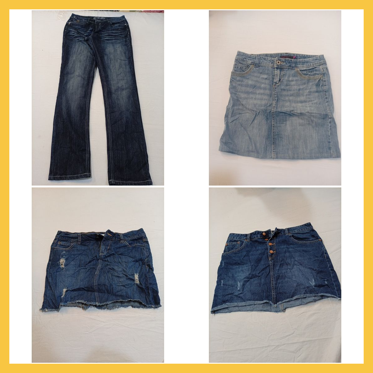 Pacote de Denim Levemente Usado: Dereon, 7 For All..