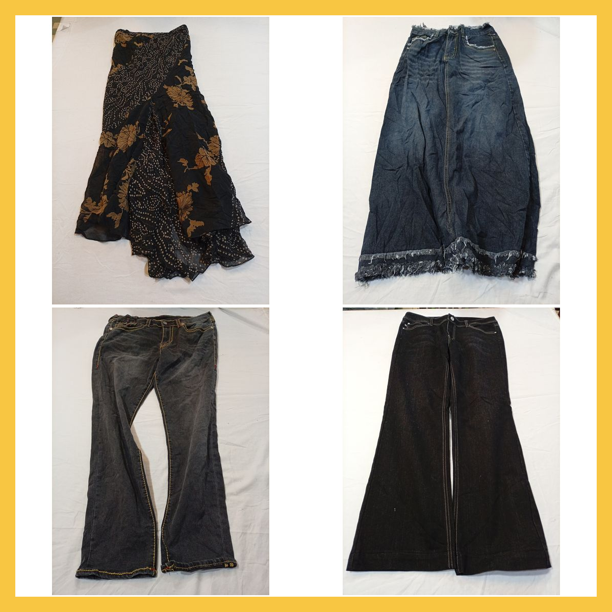 Sanft genutztes Denim- und Rock-Bundle - AGOLDE, 7..