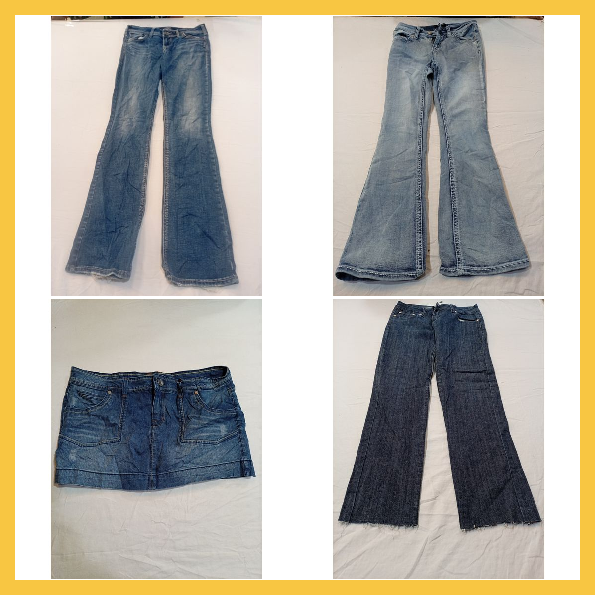 Silver Jeans, Flare & Skirt Bundle - 10 Stück Deni..