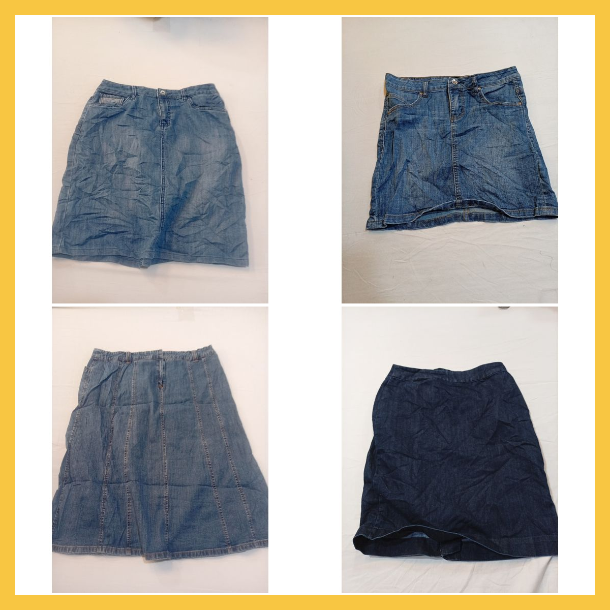 Bundle di Gonne in Denim e Jeans - Mix di 10 Pezzi..