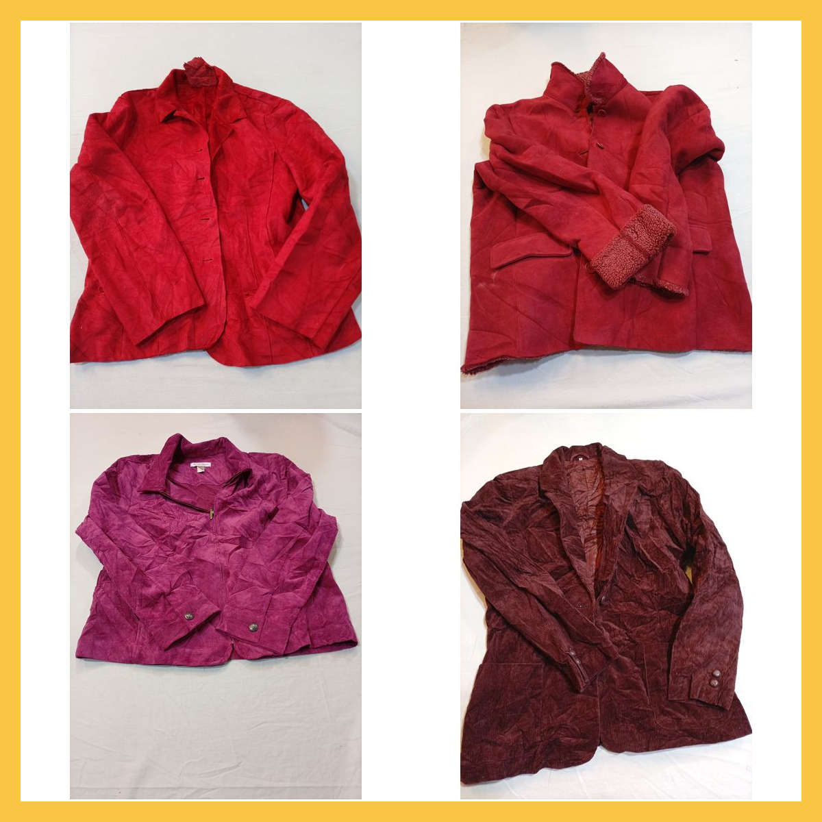 Red Hot Jacket Bundle Harve Benard Lands End Leath..