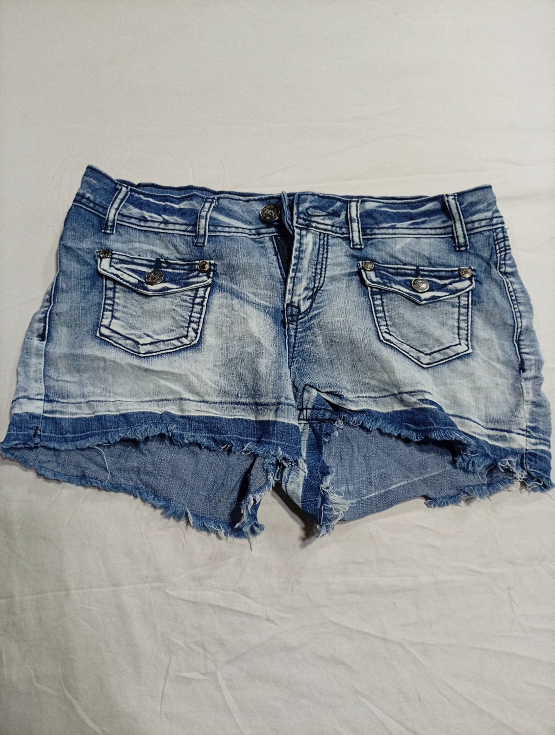Unbranded Denim Fringe Shorts