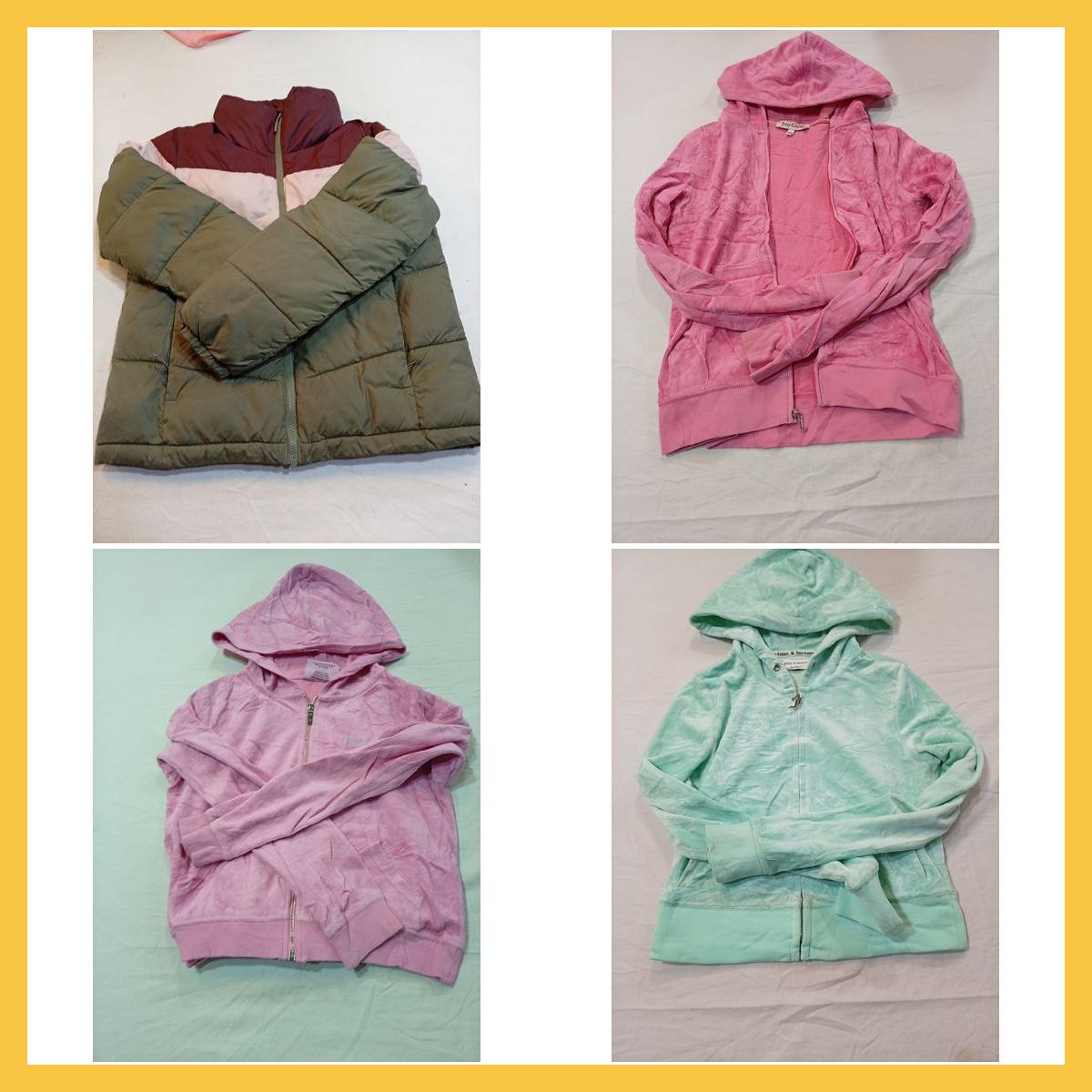 Columbia & Juicy Couture Bundle: Puffer Jacket, 5 ..