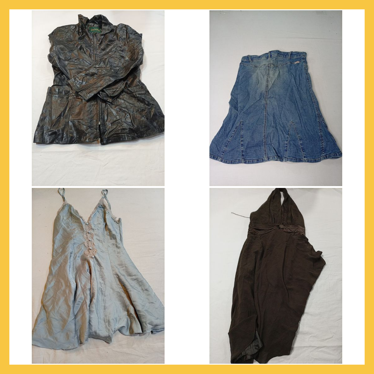 Danier Leather & Guess Denim Bundle: 7 Piece Skirt..