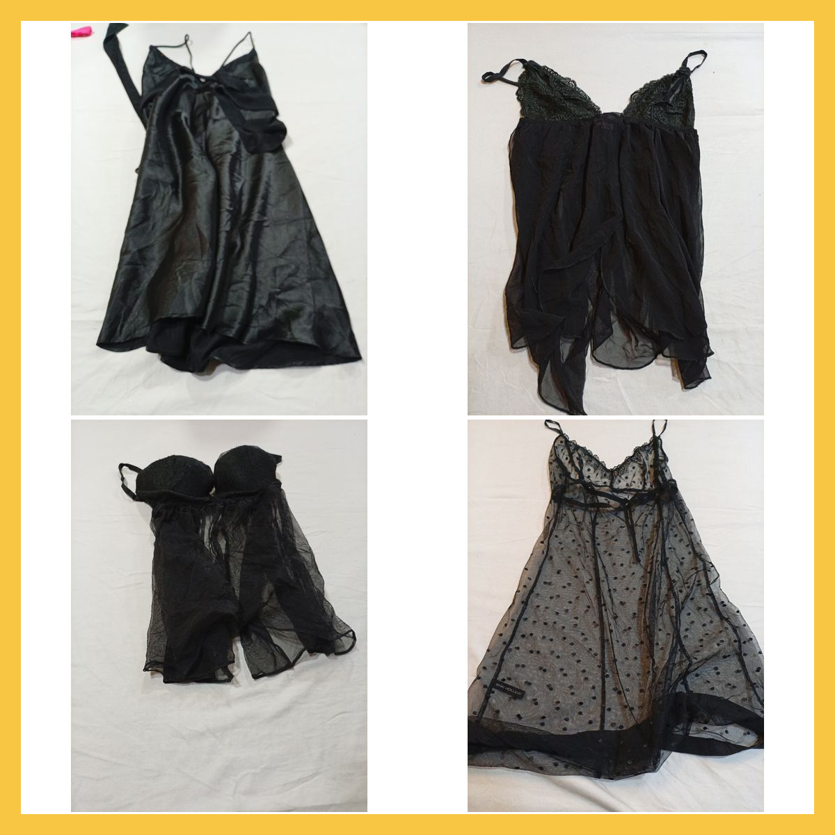 Victoria's Secret & More Lace Chemise Bundle Black..