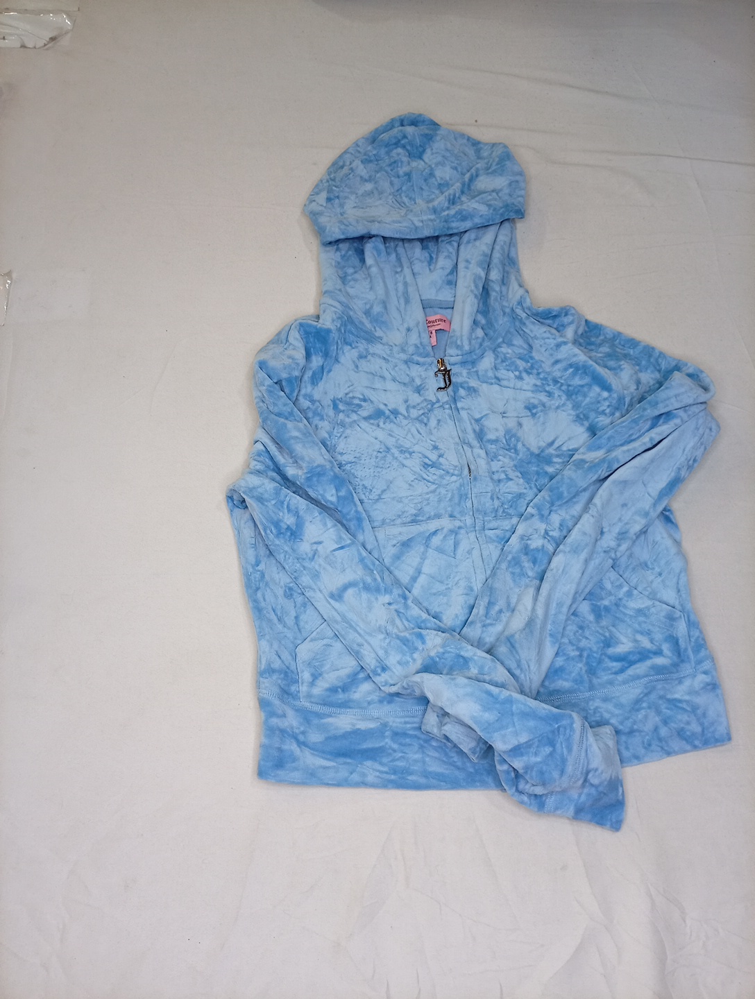 Suéter com Capuz Azul Tie-Dye da Juicy Couture