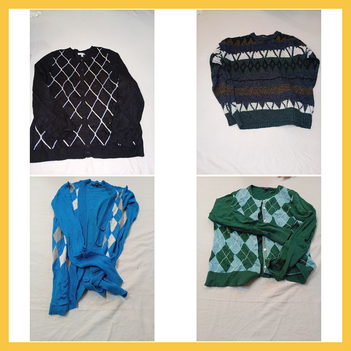 Argyle Cardigan Bundle: Croft & Barrow, Lands End,..