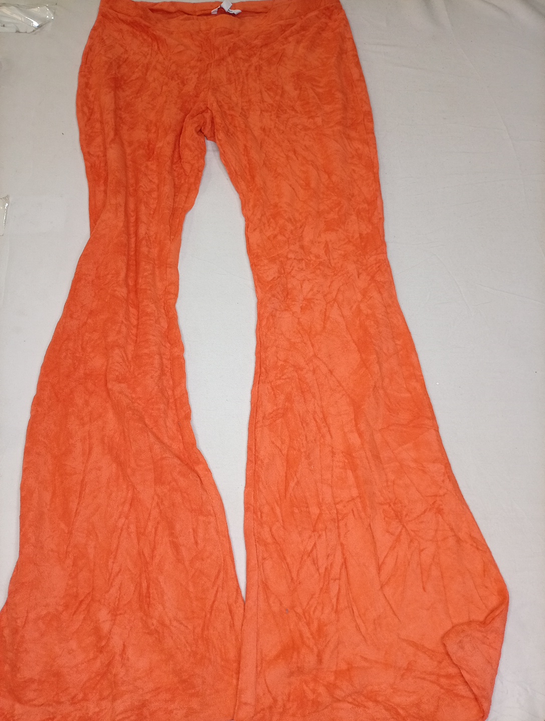 Calças de Moletom Velour Laranja Juicy Couture