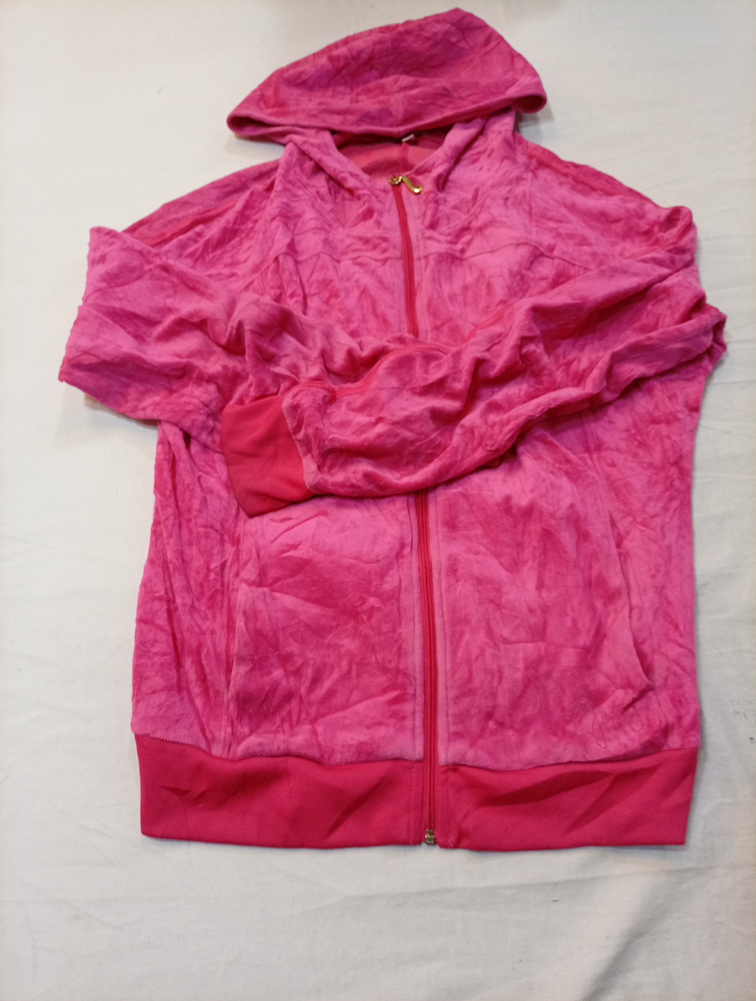 Moletom com zíper Pink Velour da Juicy Couture