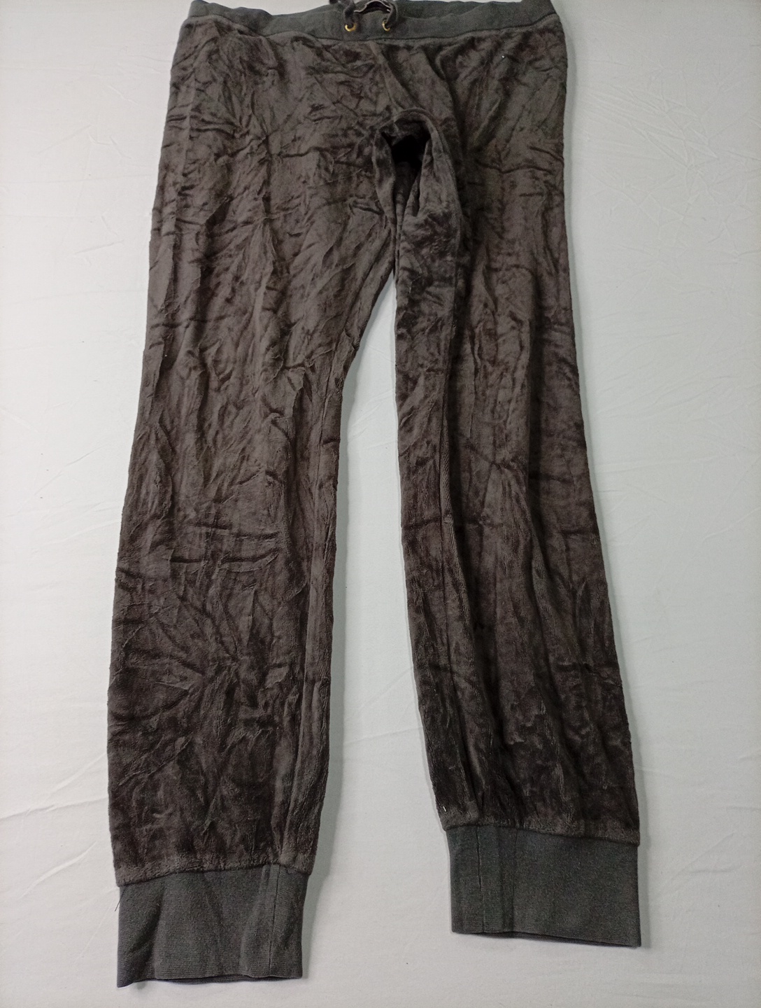 Calças de moletom cinza de veludo Juicy Couture