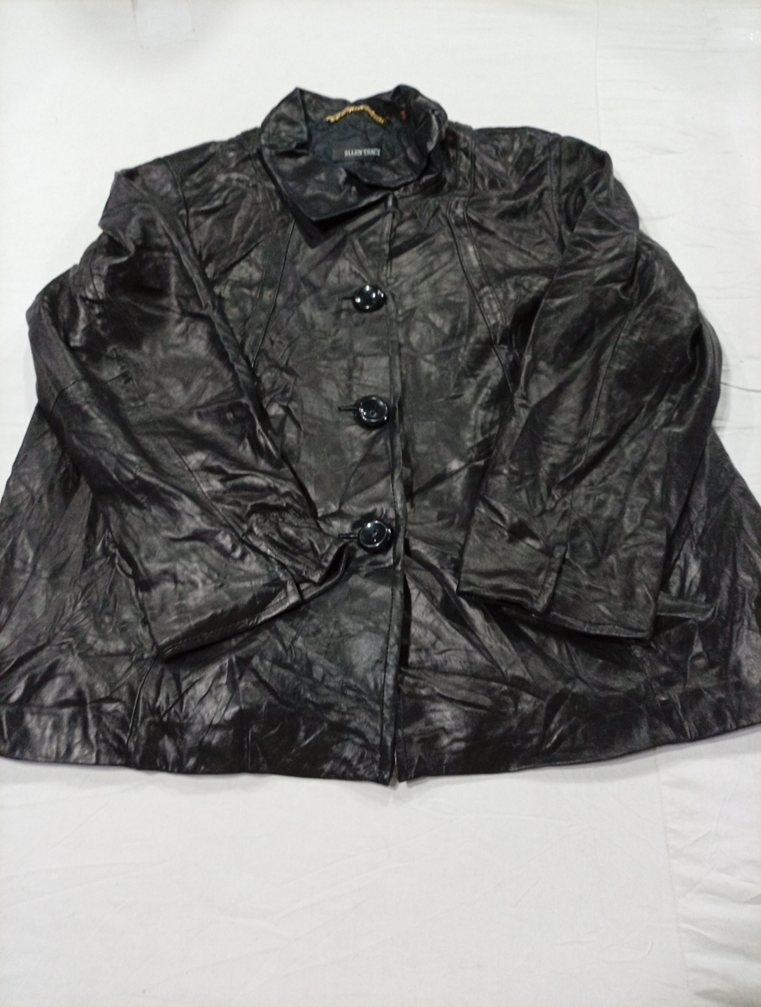 Ellen Tracy Black Leather Jacket