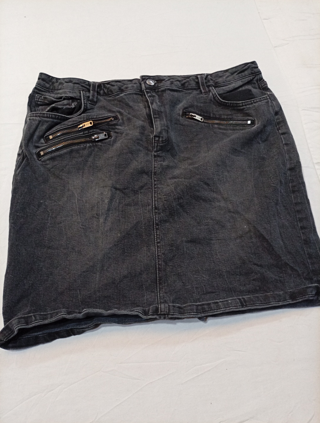 ana A New Approach Dark Gray Denim Skirt