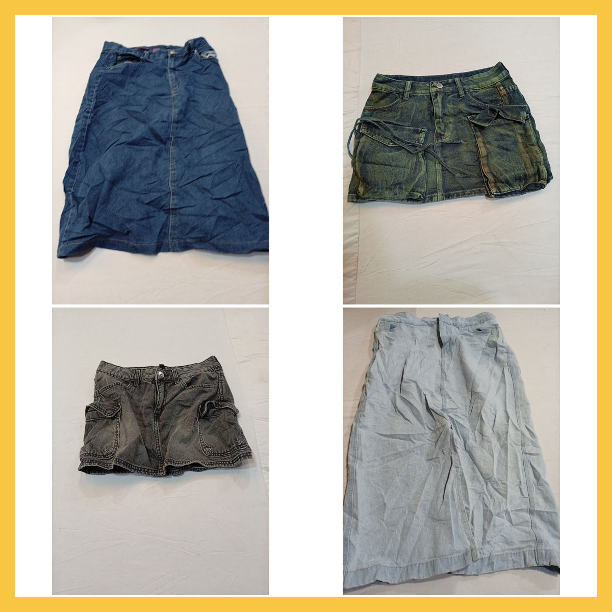 Jeansrock & Jacken-Bundle: H&M, Velvet Heart, Leat..