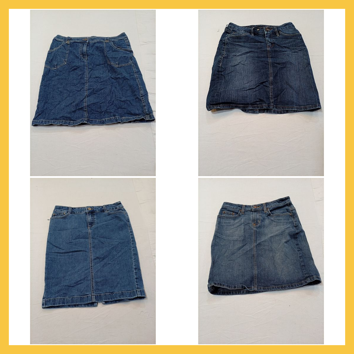 Denim Skirt Bundle: 7 Mini Skirts from Guess, Wran..