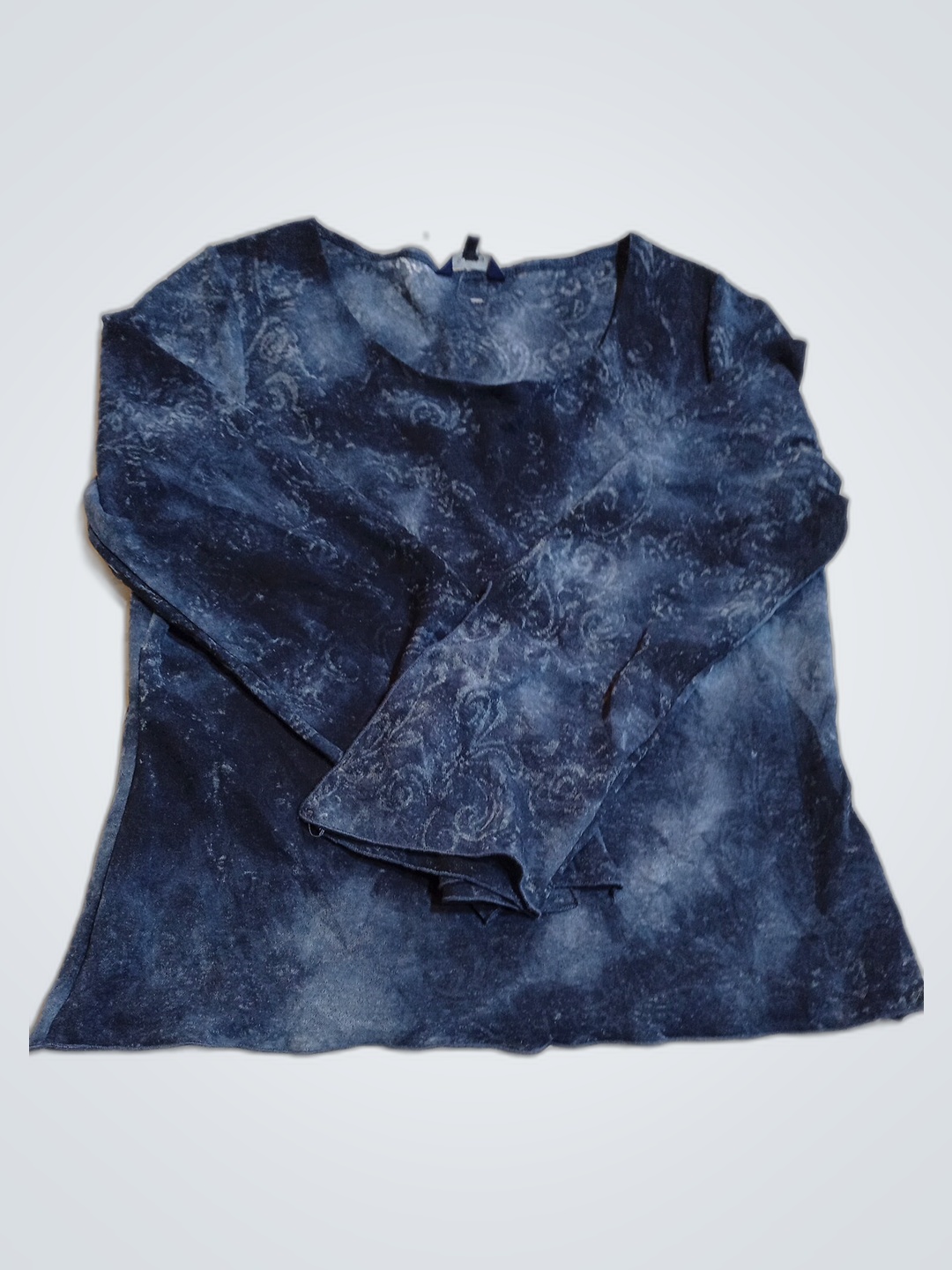 Reiss bedruckte Langarmbluse