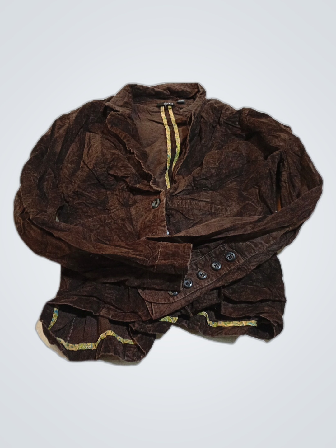 Jaqueta de Veludo Cotelê Marrom