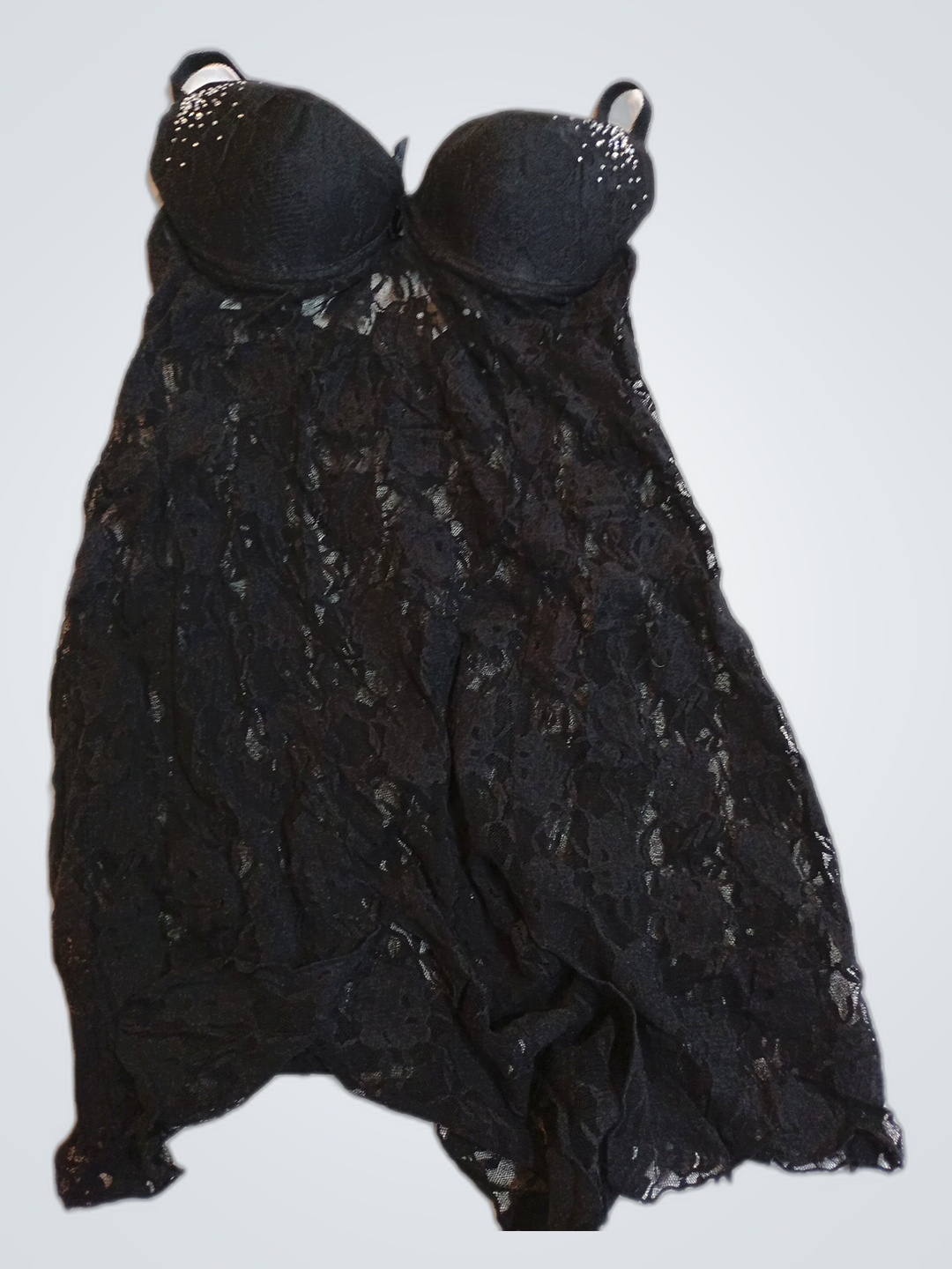 Victoria's Secret Black Lace Chemise