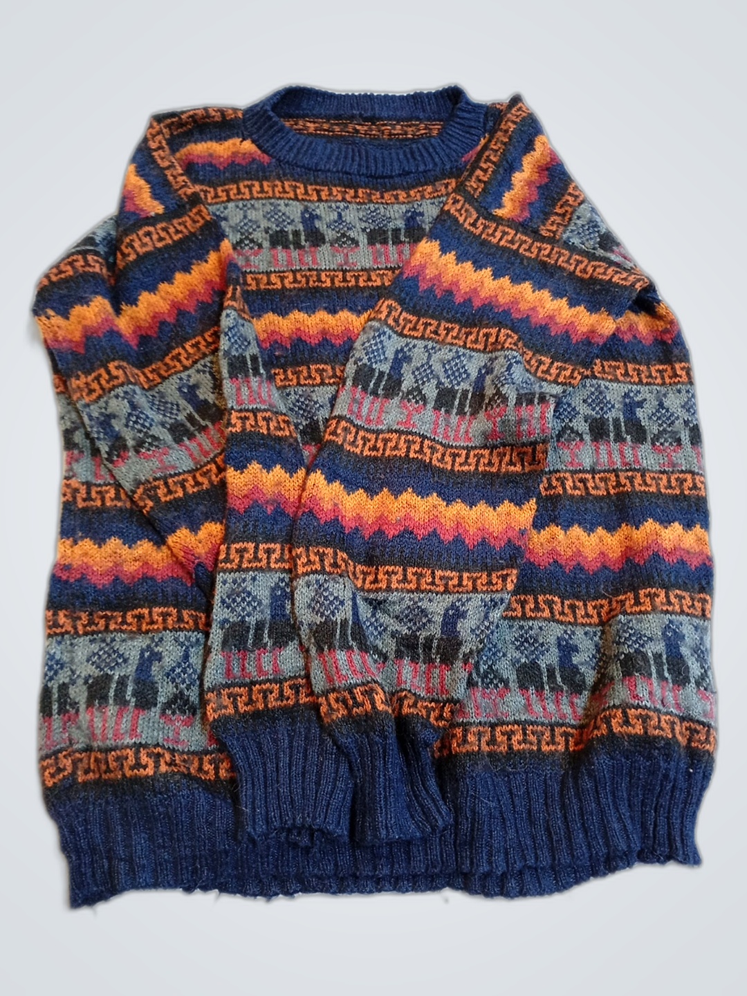 Multicolored Patterned Sweater