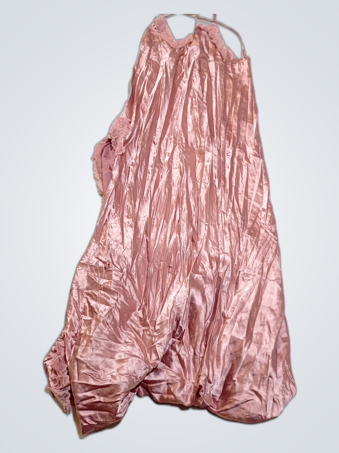 Pink Satin Nightgown