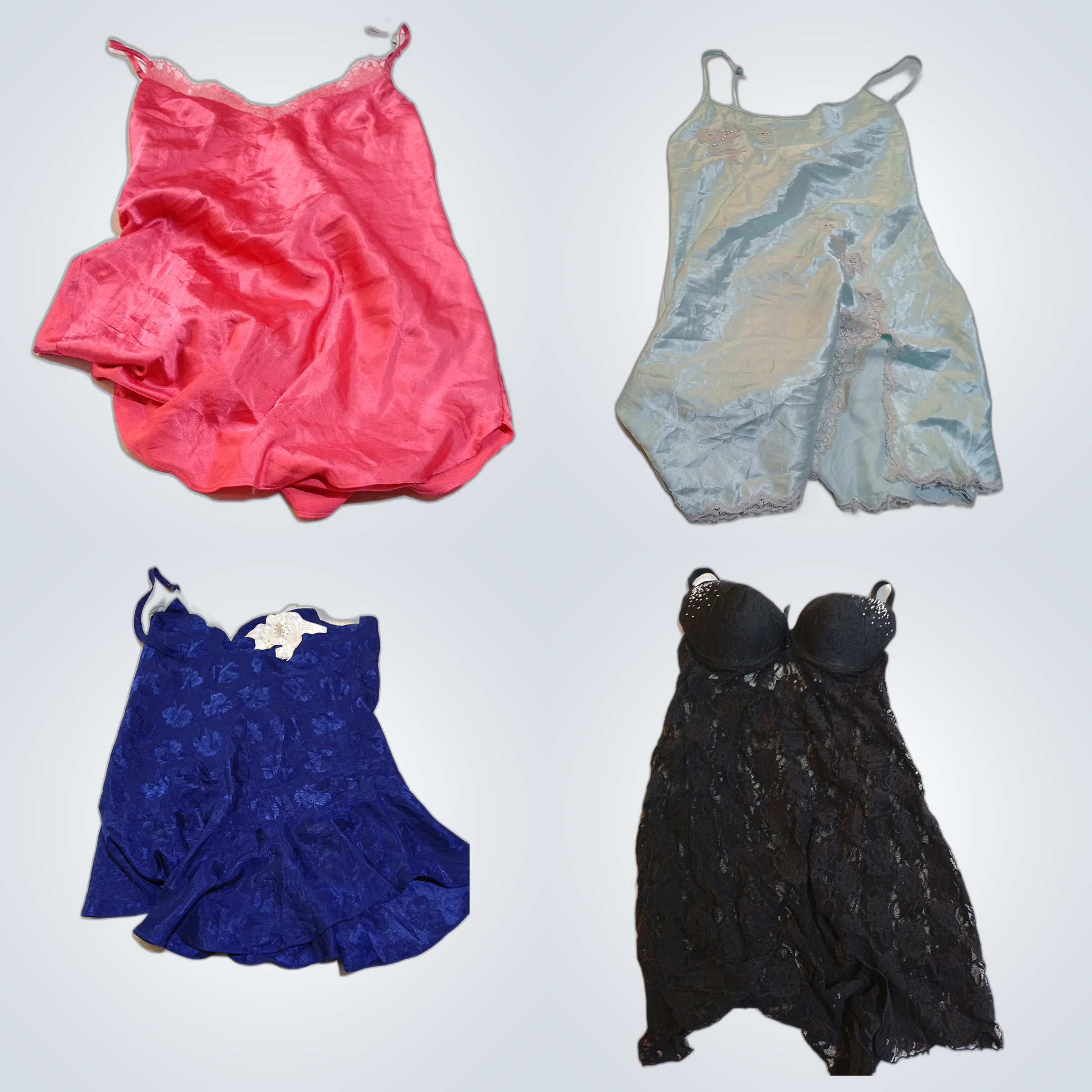 Victoria's Secret Spitzen- und Seiden-Nachtkleid B..