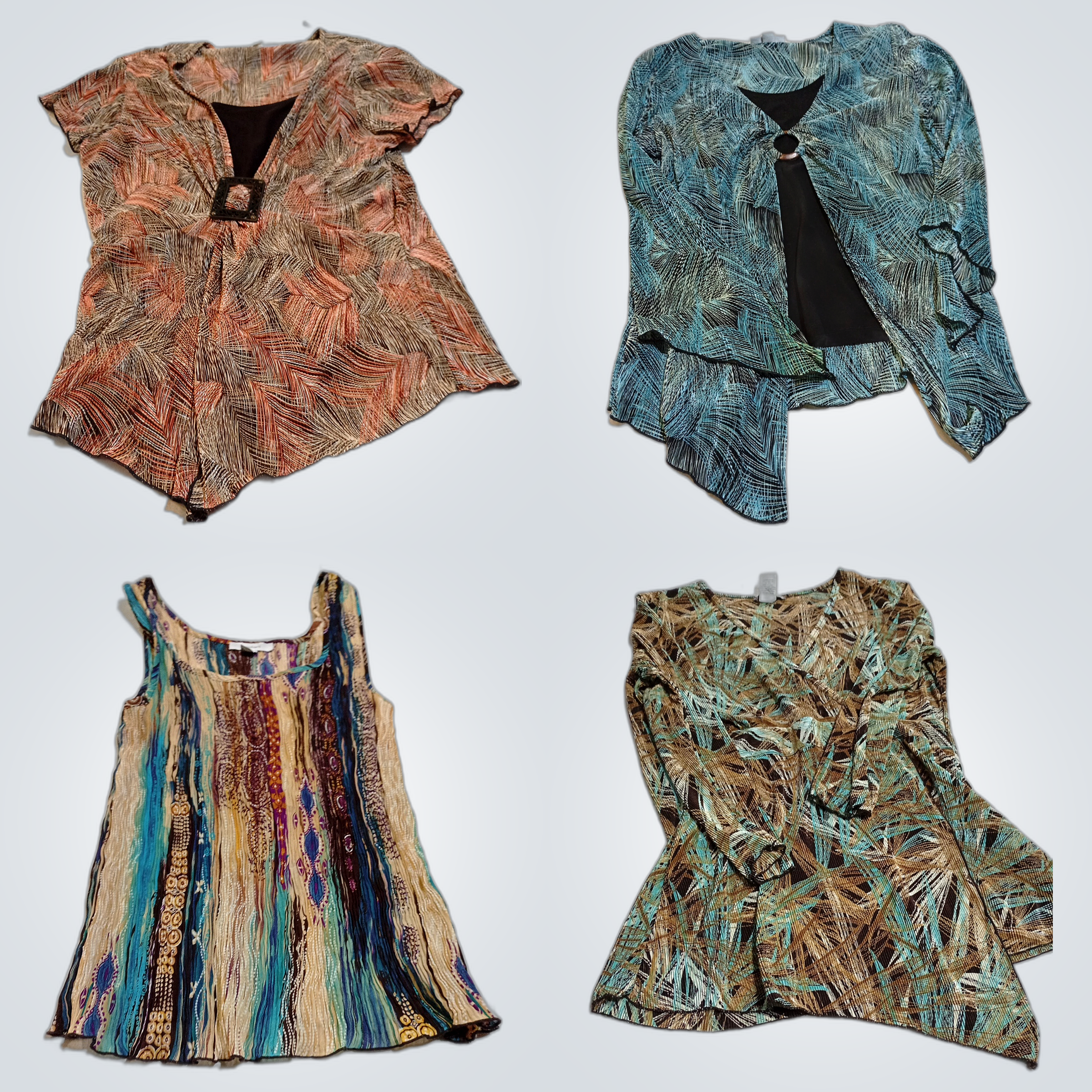 Dressbarn プリント ブラウス バンドル 10枚 トロピカル ゼブラ レース トップス スカ..