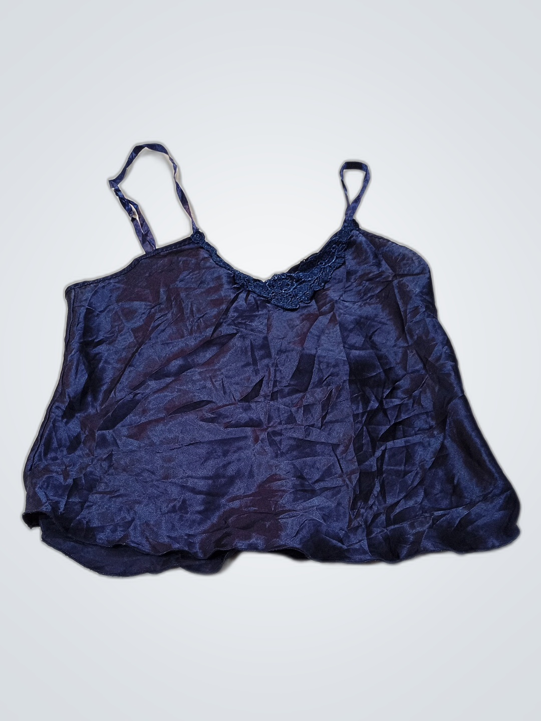 Blue Silk Camisole