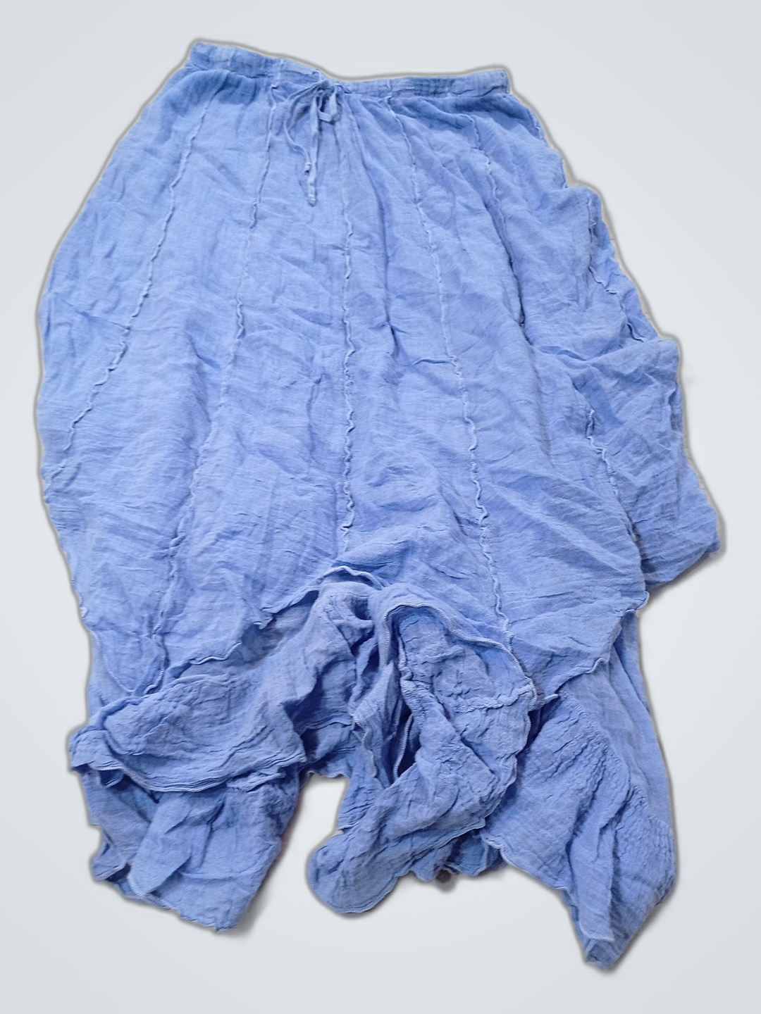 Sea Breeze Blue Linen Pants