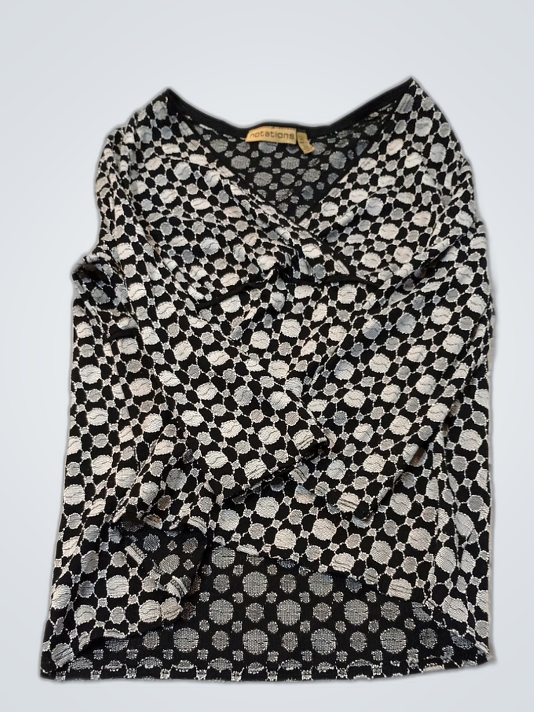 Black and White Polka Dot Blouse