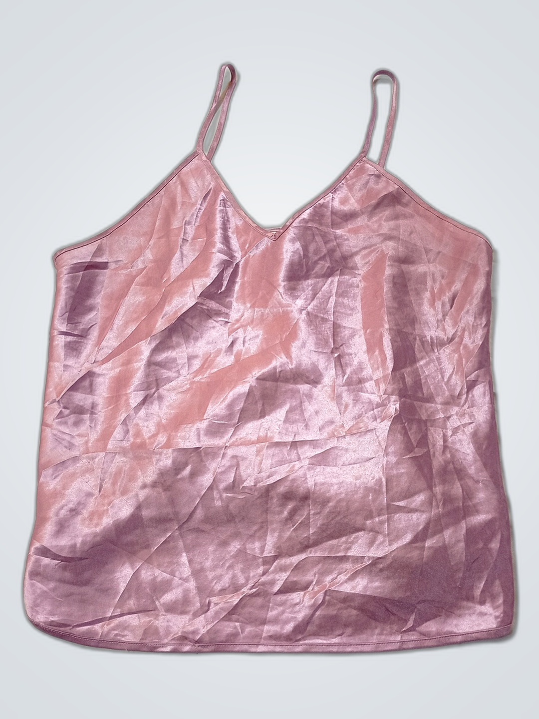 Pink Satin Cami Top