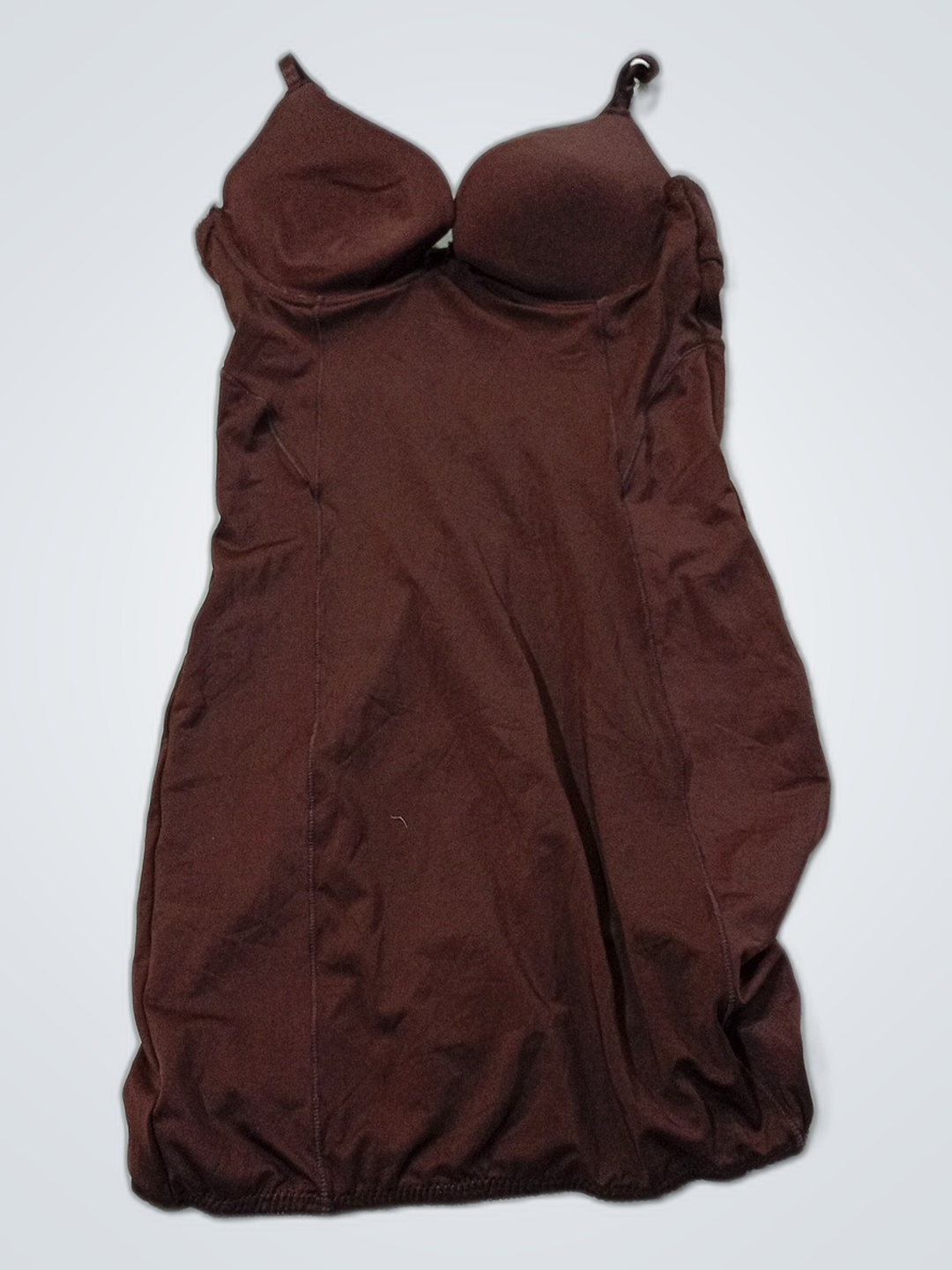 Vestido Marrom Sem Alças