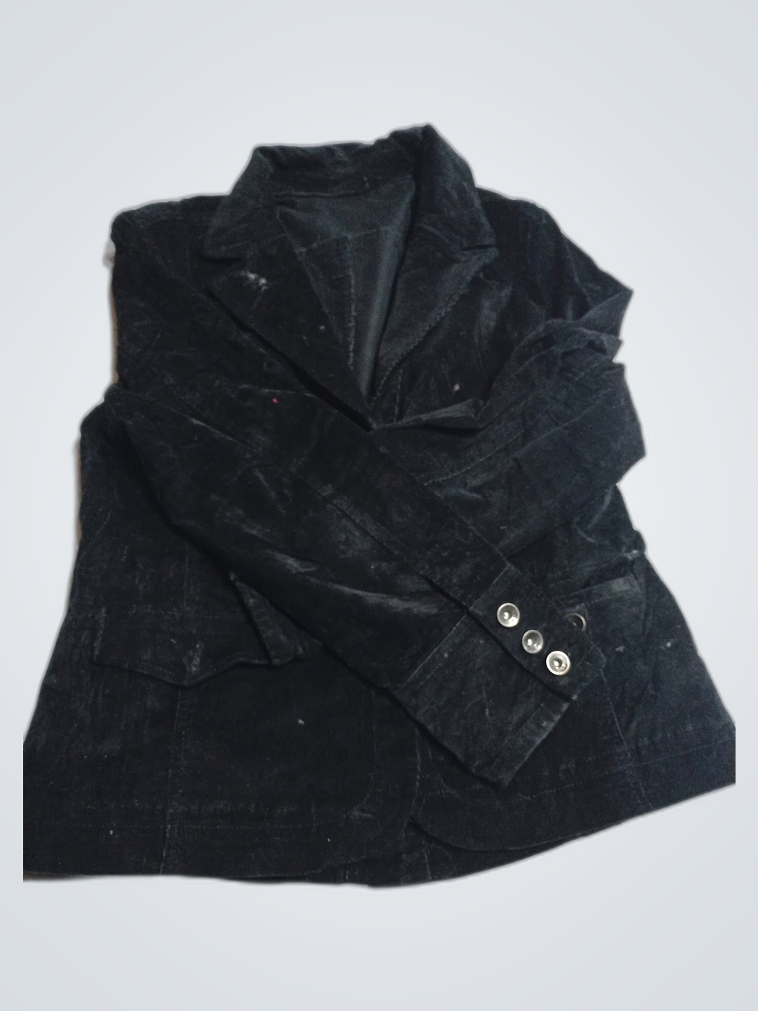 Black Velvet Vest