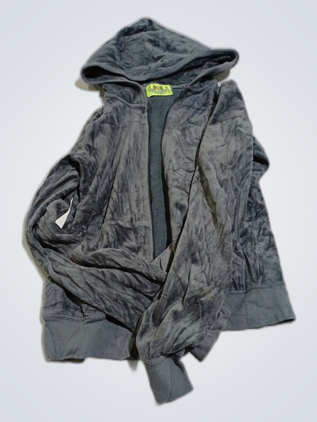 Felpa Grigia in Velluto Juicy Couture