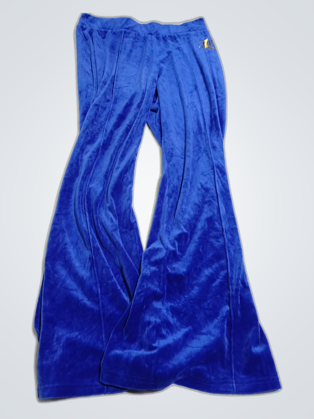Pantaloni in velluto blu