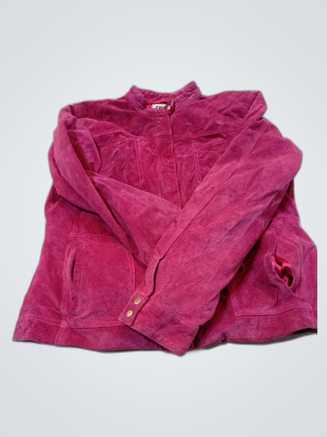 Chico's Design Pink Suede Jacket