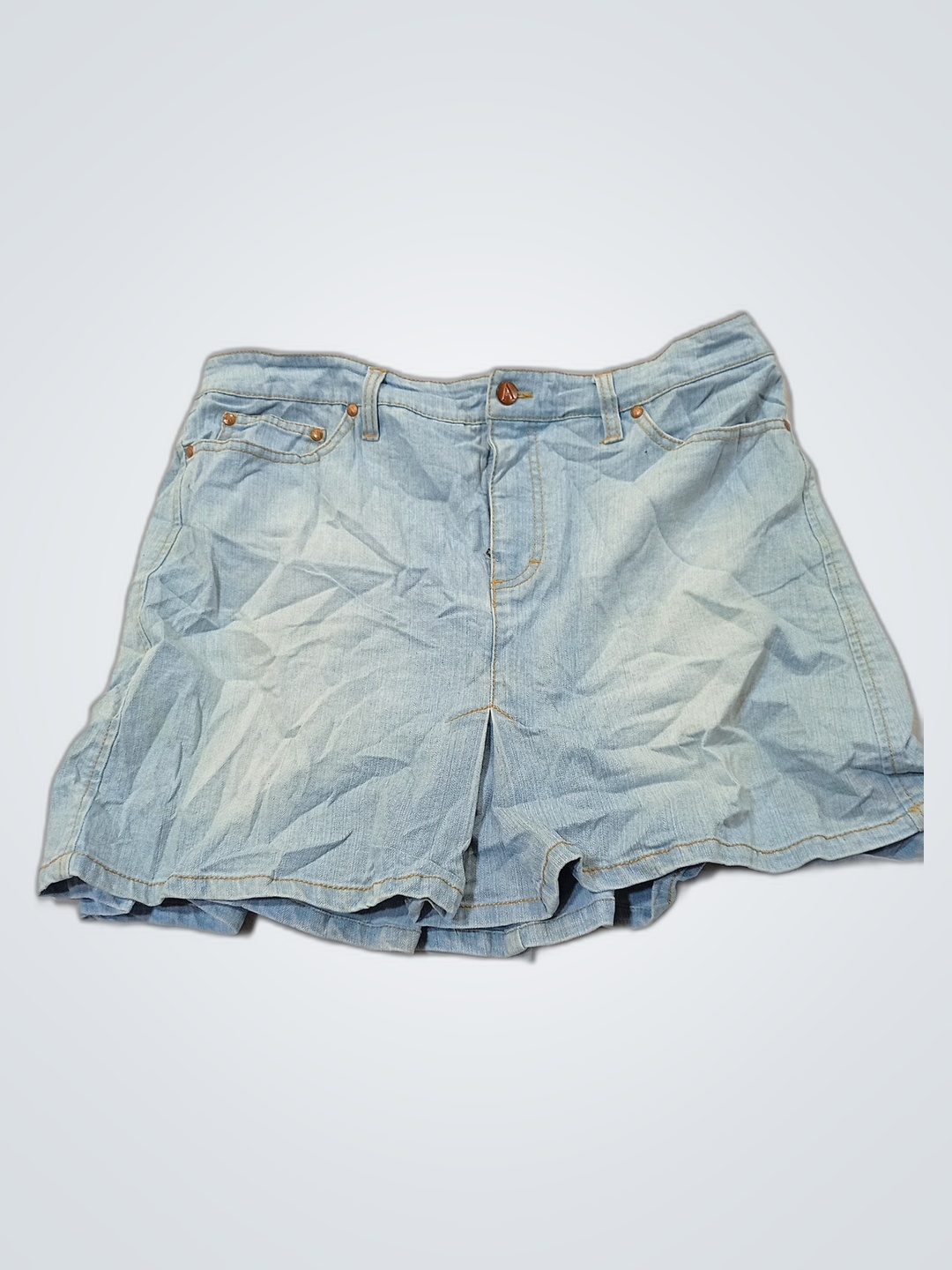 A Line Jeans Denim Skirt