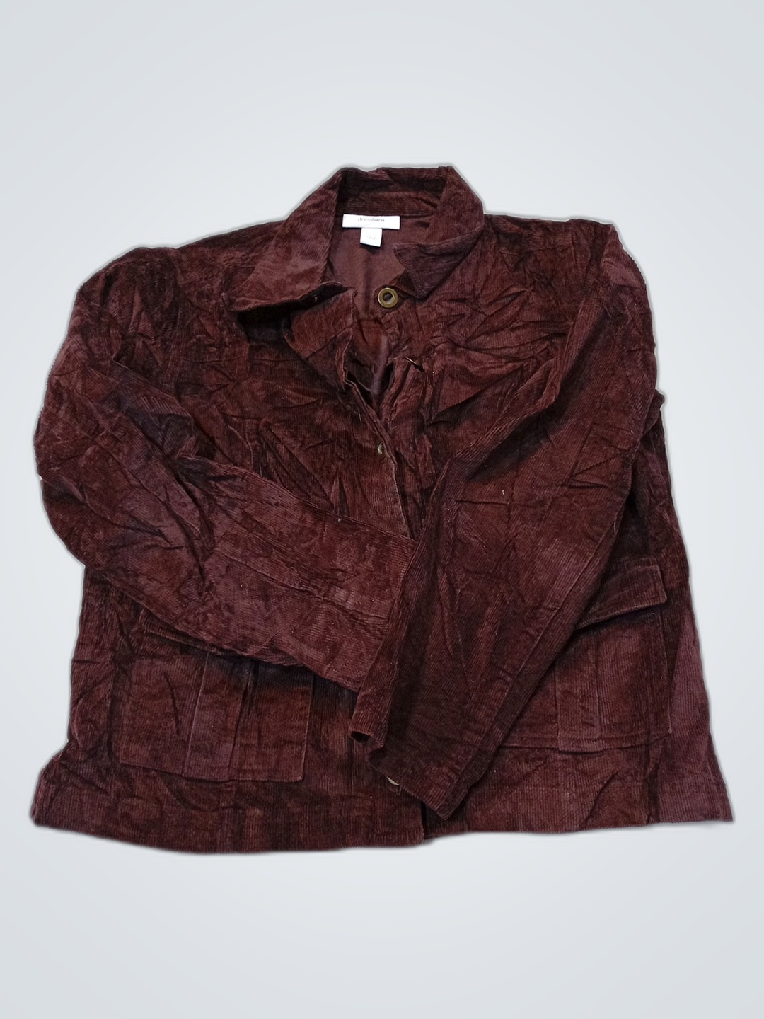 Dressbarn Maroon Corduroy Jacket