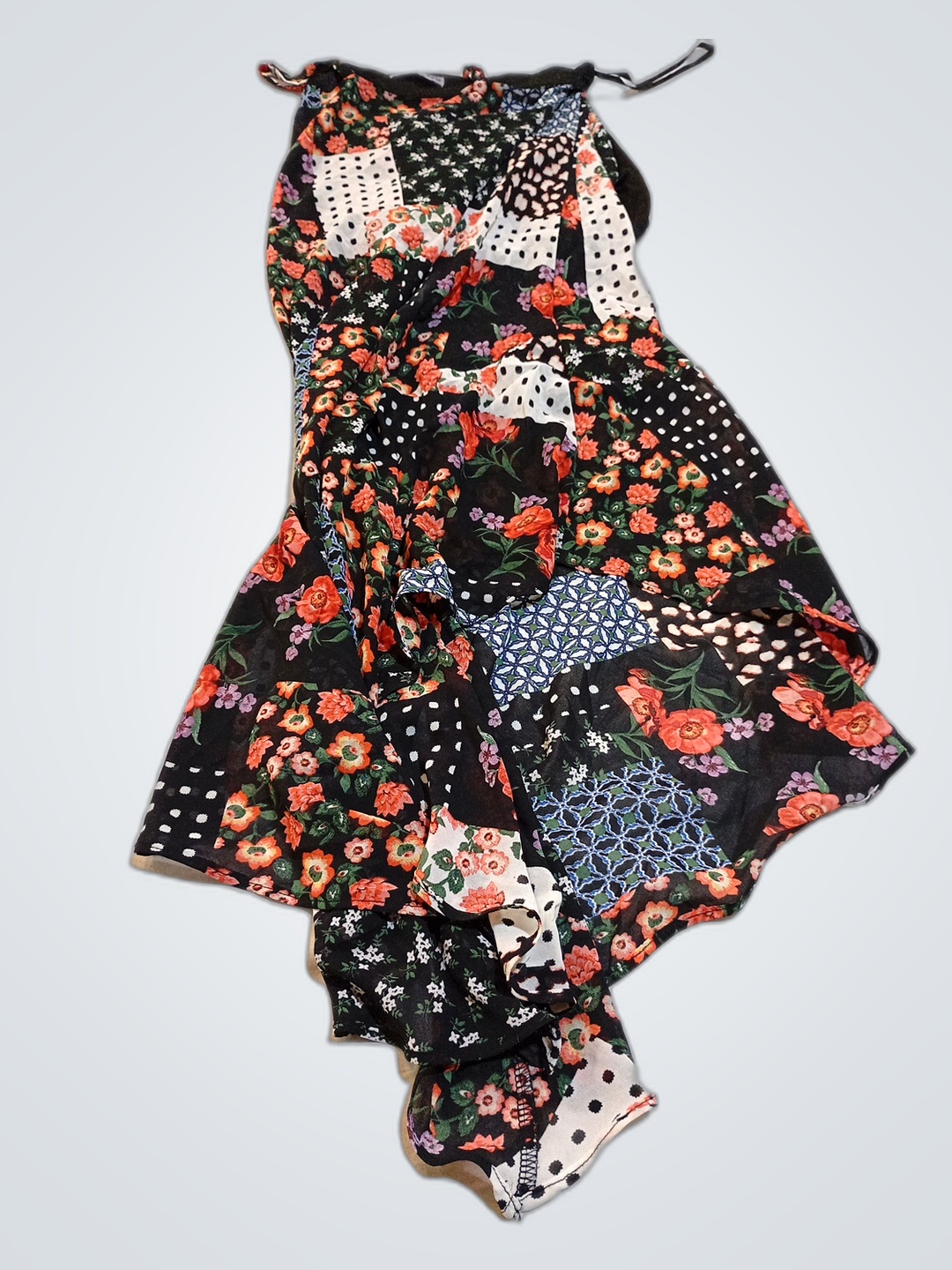 Patchwork Floral Dress