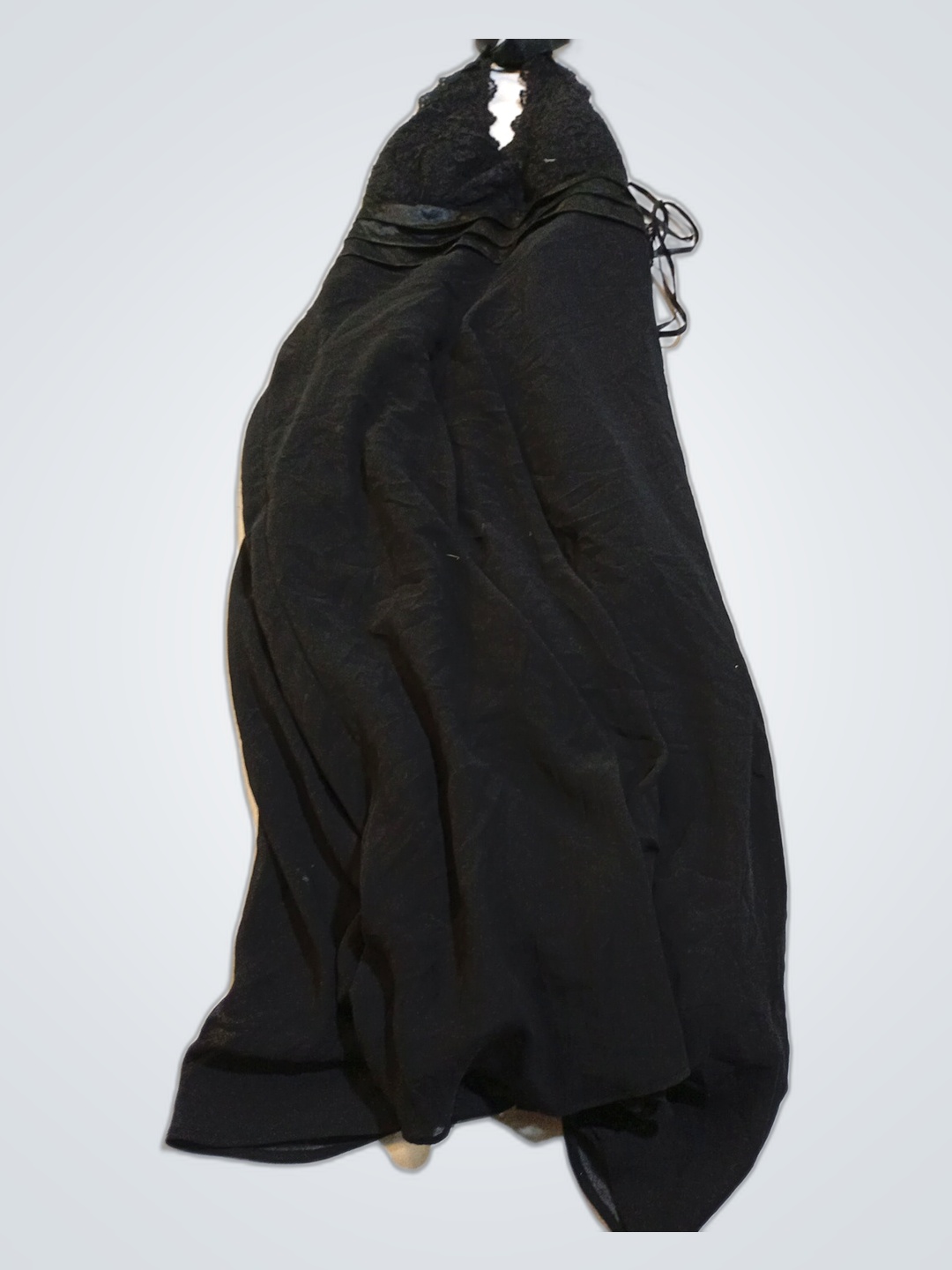 Black Lace Trimmed Garment