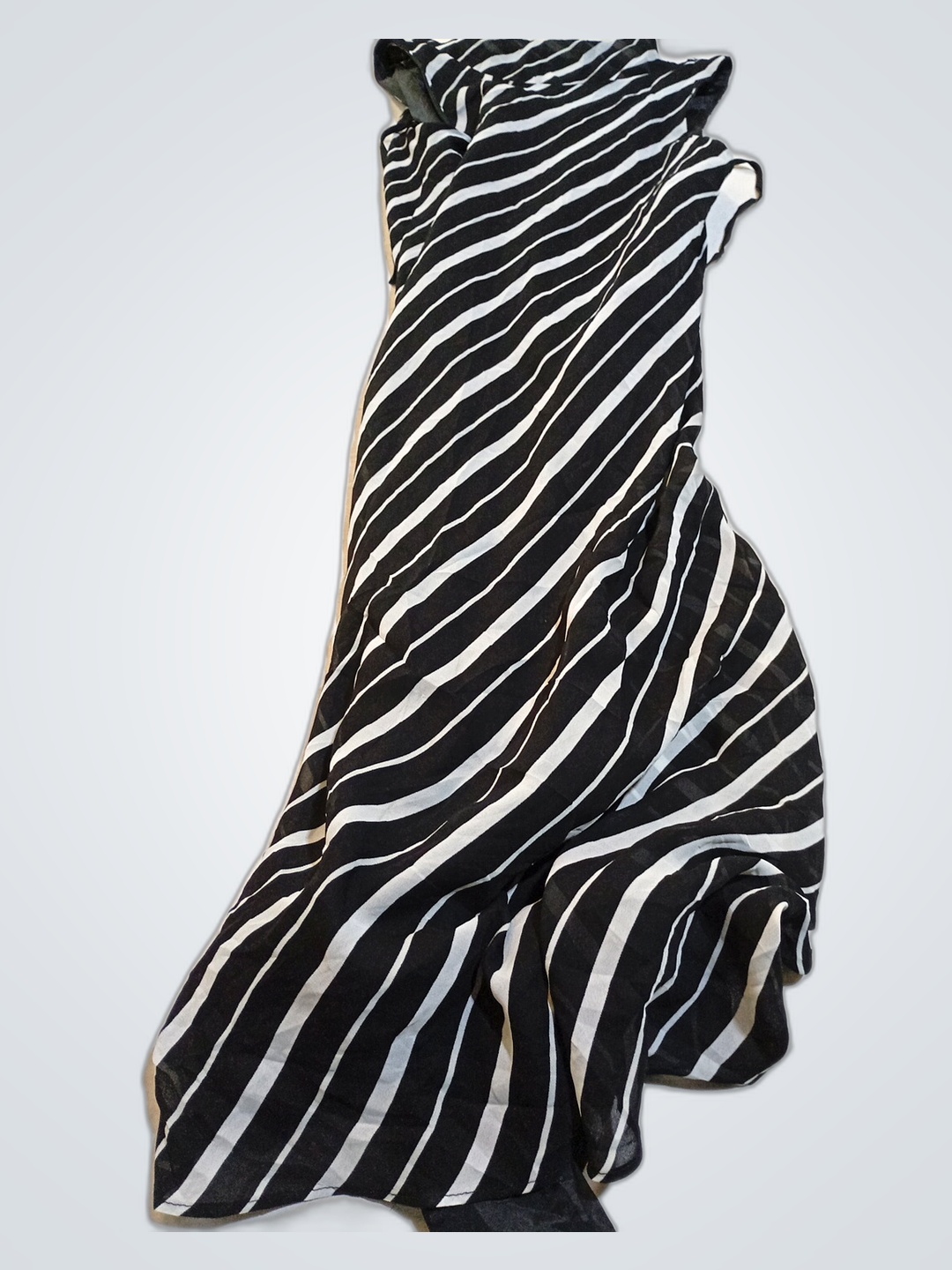 Black and White Striped Dress