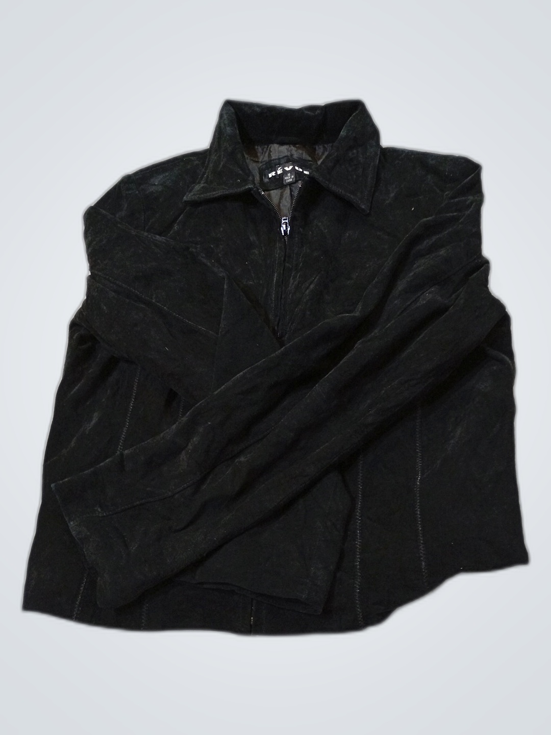 Revue Black Suede Vest