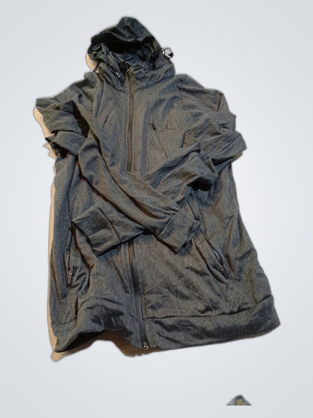 Veste à capuche grise